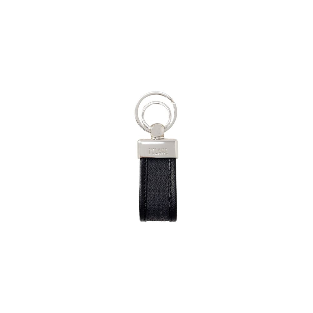 Alviero Martini Prima Classe Black Leather Keychain