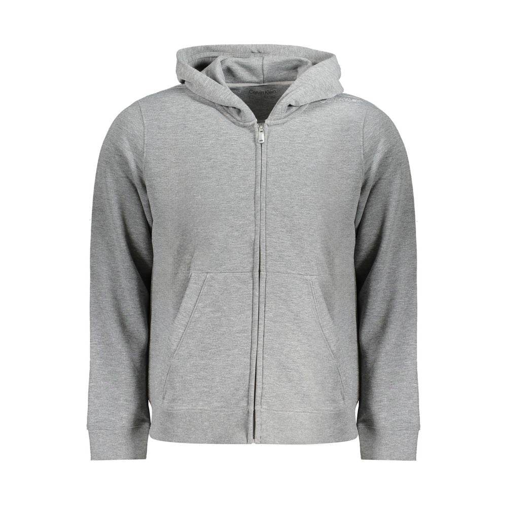 Calvin Klein Gray Recycled Polyester Men Hoodie - Hilstor