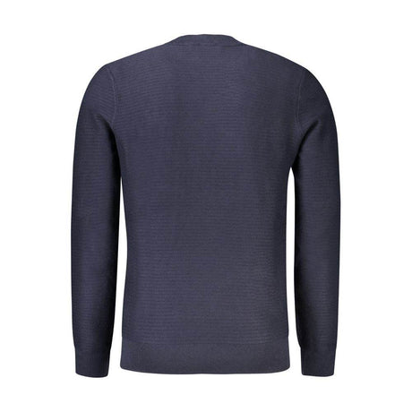 Hugo Boss Blue Cotton Men Sweater - Hilstor