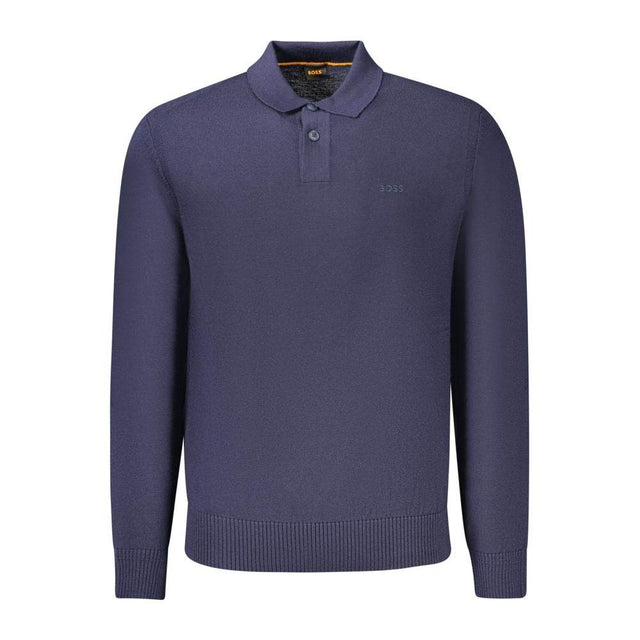 Hugo Boss Blue Wool Mens Sweater - Hilstor