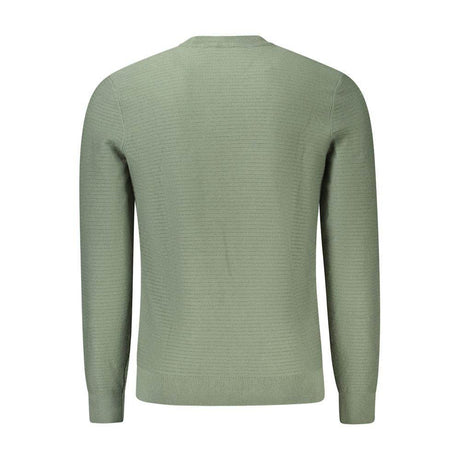 Hugo Boss Green Cotton Men Sweater - Hilstor