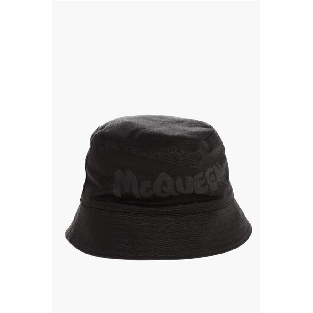 Alexander McQueen Black Cotton Hat