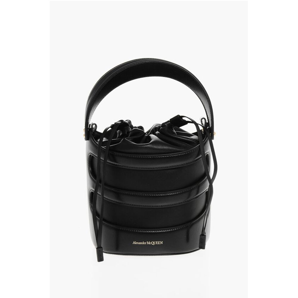 Alexander McQueen Black Calfskin Tote Bag