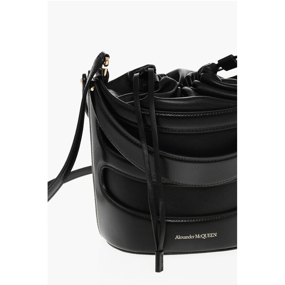 Alexander McQueen Black Calfskin Tote Bag