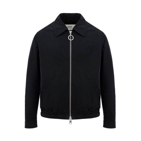 Ami Paris Black Polyester Jackets & Coat - Hilstor