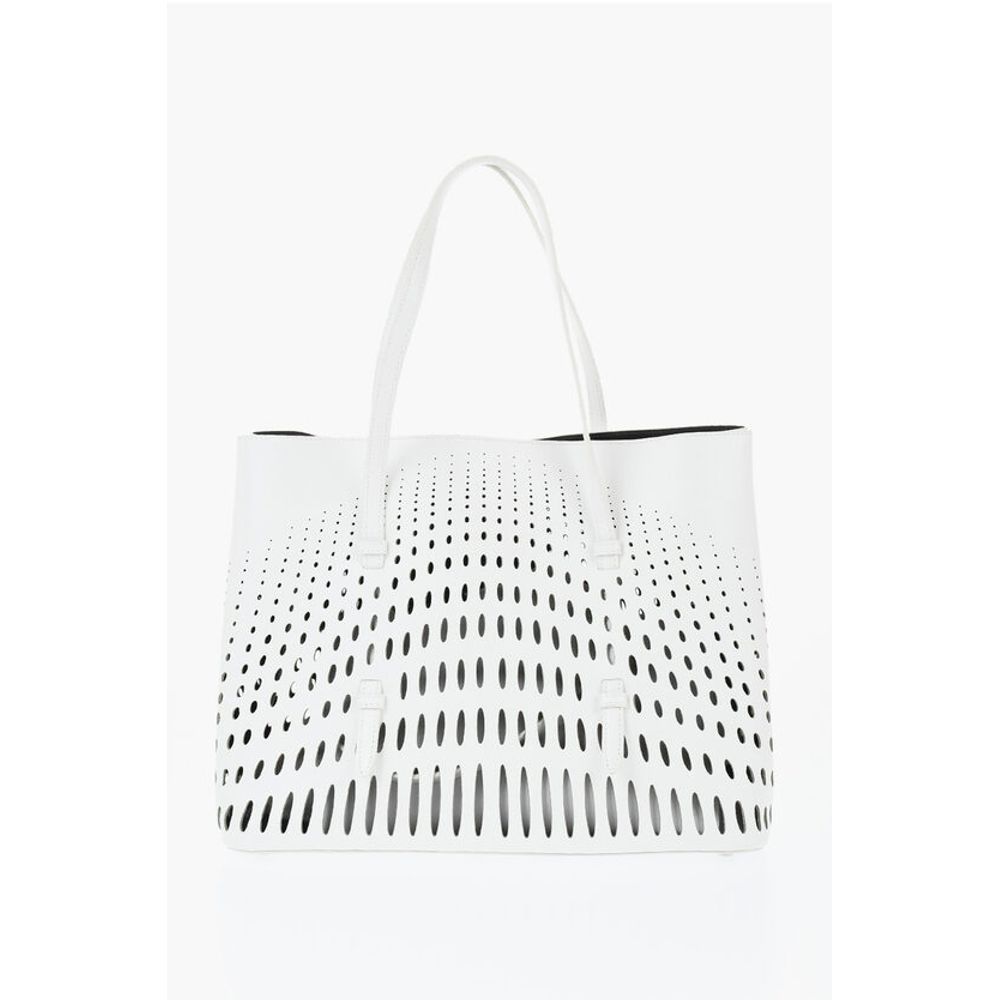 Alaïa White Leather Tote Bag