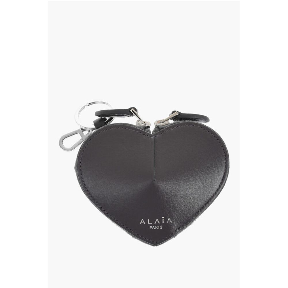 Alaïa Gray Calfskin Wallet