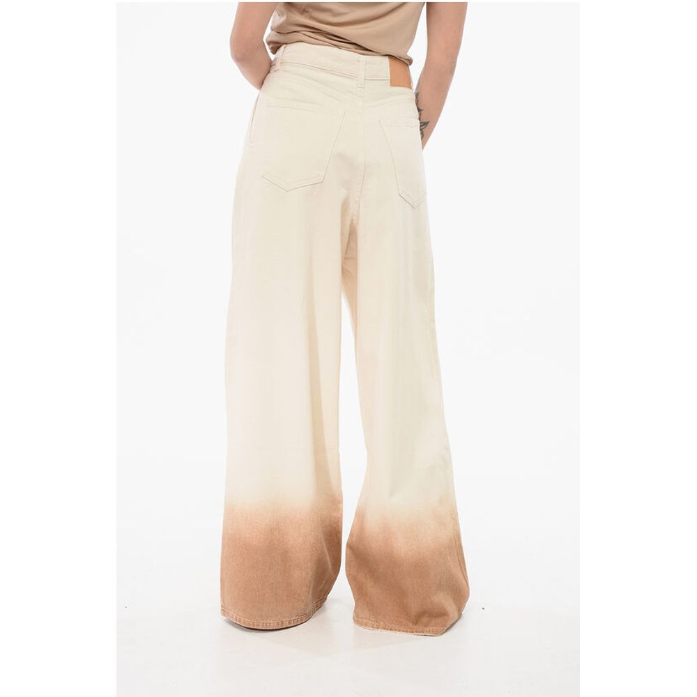Alanui Beige Cotton Jeans Denim