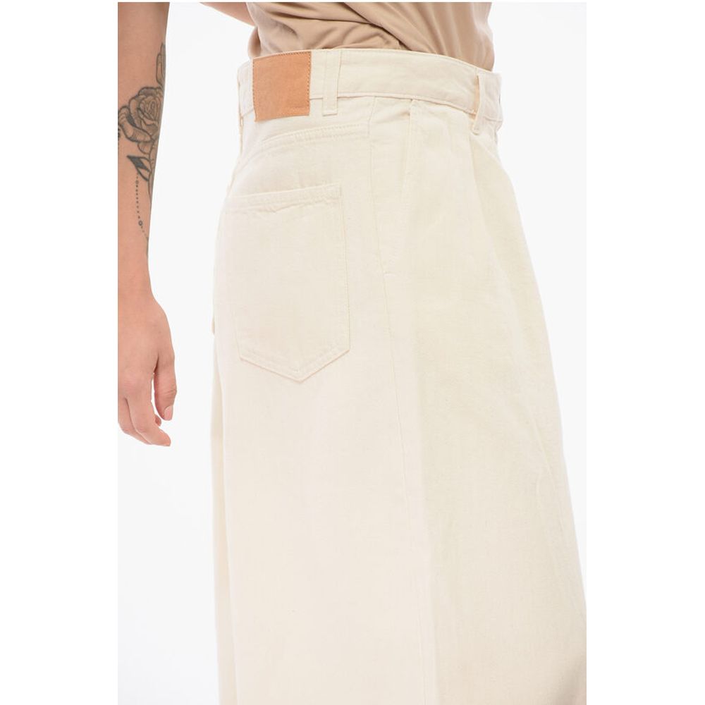 Alanui Beige Cotton Jeans Denim