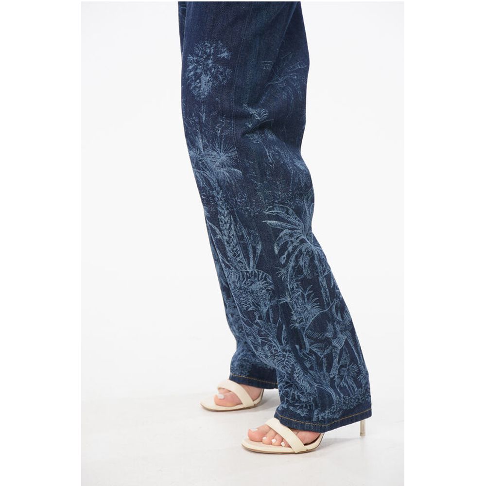 Alanui Blue Cotton Jeans Denim