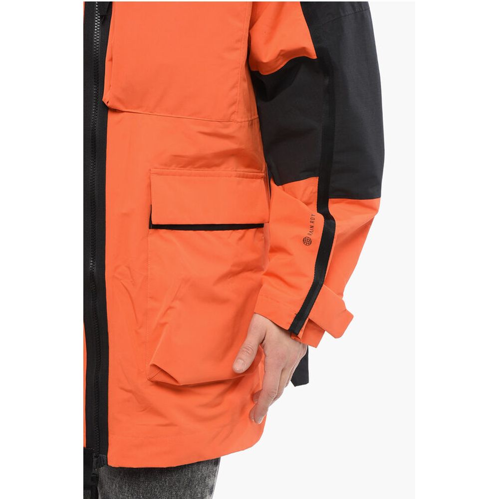 Adidas Bicolor Polyester Jackets &Amp; Coat
