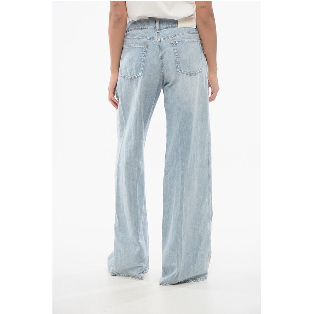 7 For All Mankind Blue Cotton Jeans Denim