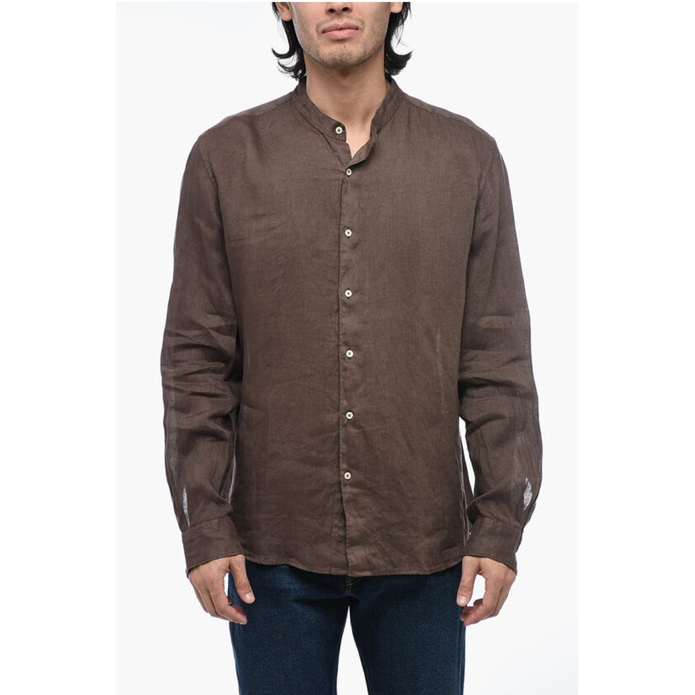 Altea Brown Linen Shirt