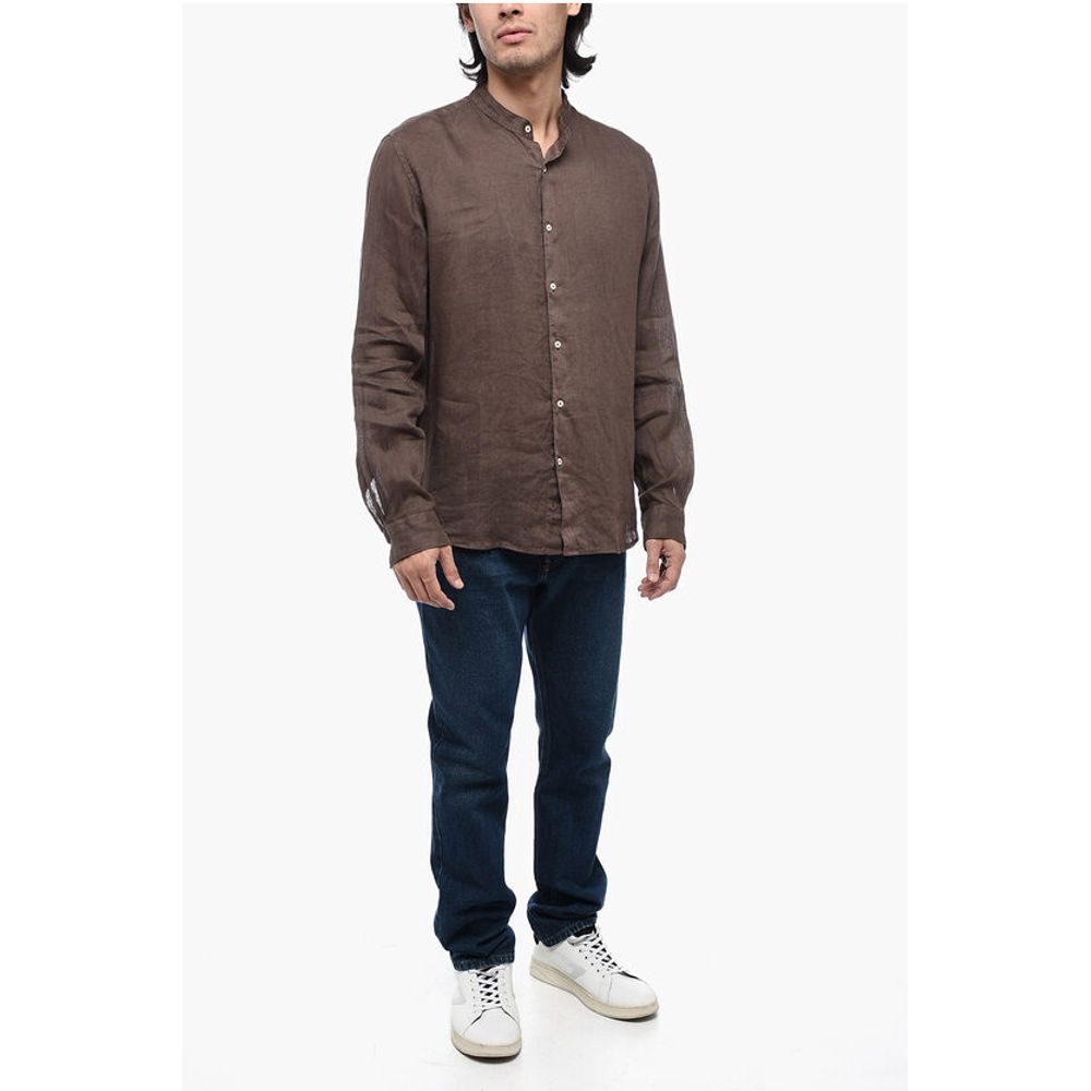 Altea Brown Linen Shirt