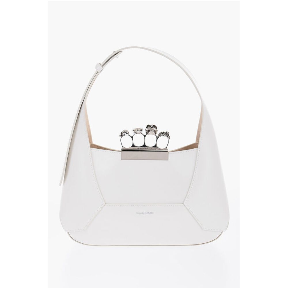 Alexander McQueen White Leather Shoulder Bag