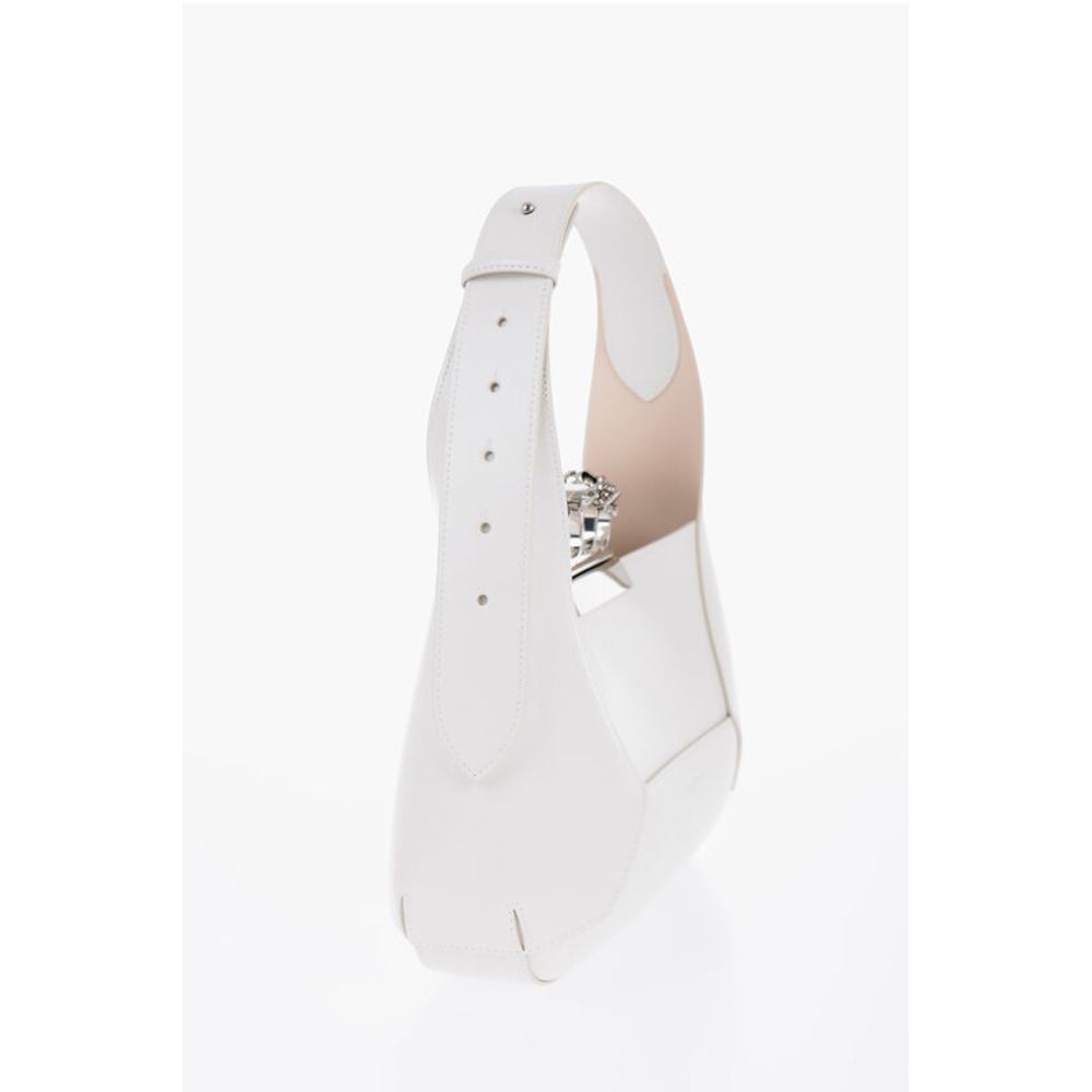 Alexander McQueen White Leather Shoulder Bag