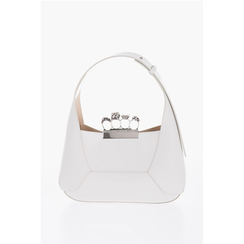 Alexander McQueen White Leather Shoulder Bag