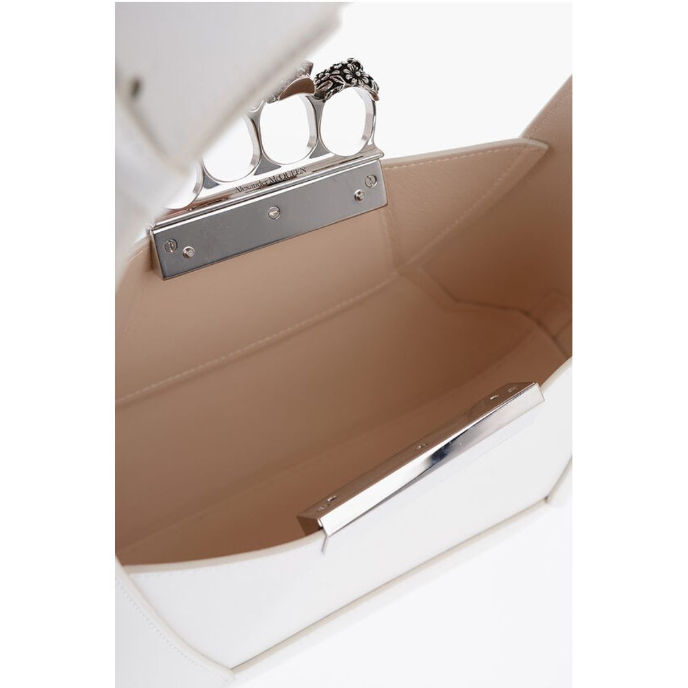 Alexander McQueen White Leather Shoulder Bag