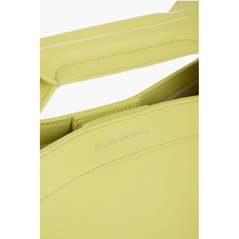 Alexander McQueen Yellow Leather Tote Bag