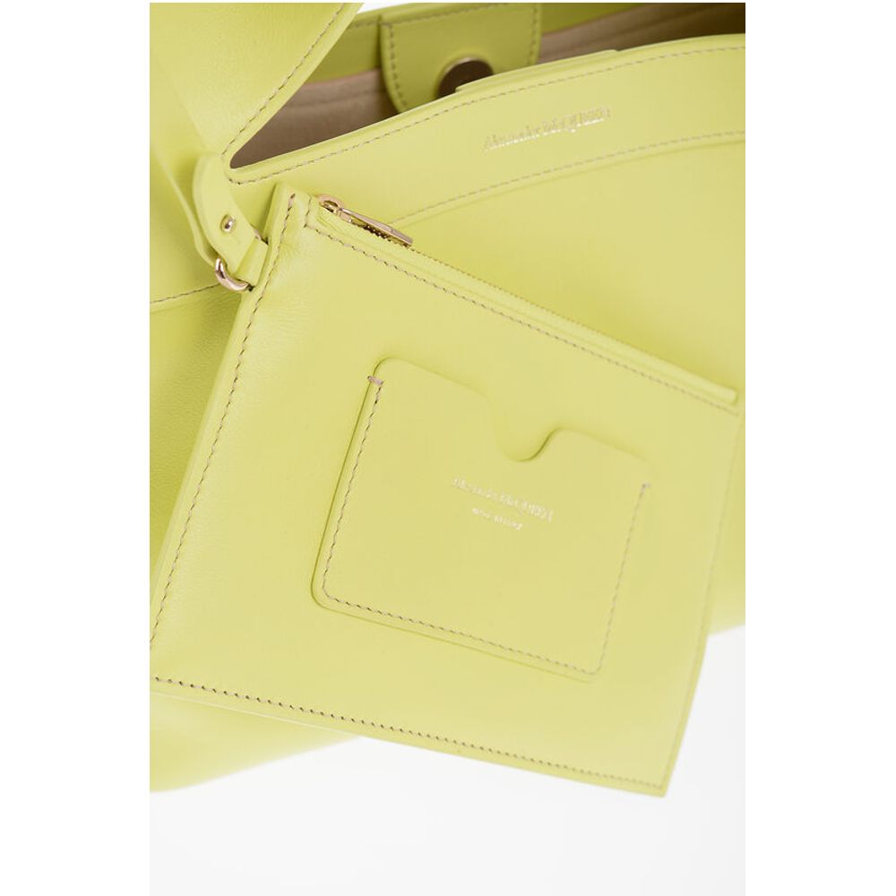 Alexander McQueen Yellow Leather Tote Bag