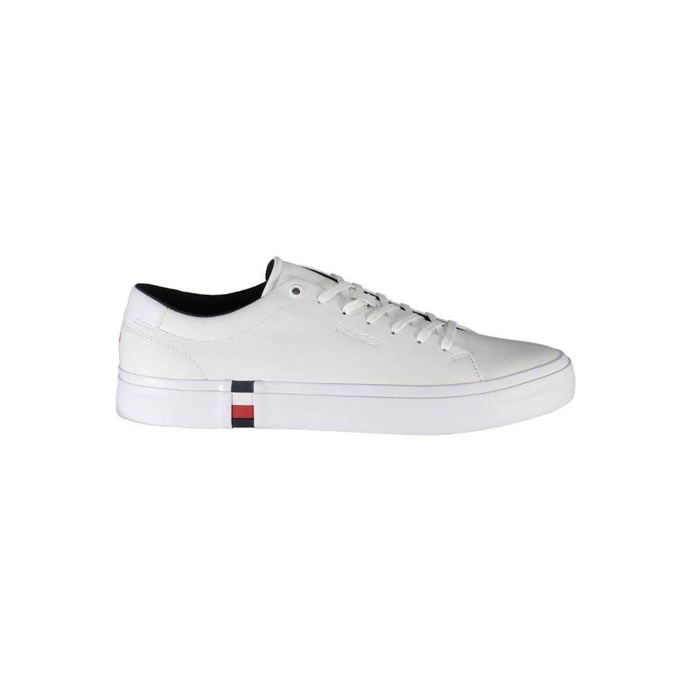 Tommy Hilfiger White Leather Men Sneaker - Hilstor