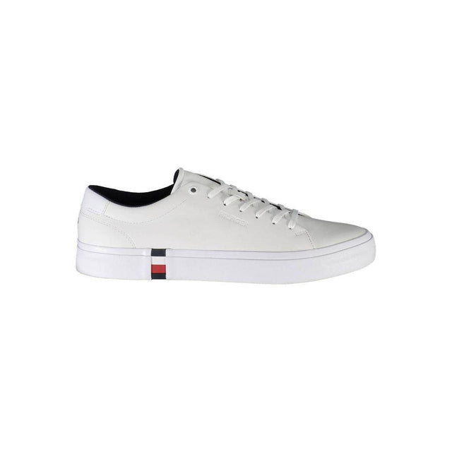 Tommy Hilfiger White Leather Men Sneaker - Hilstor
