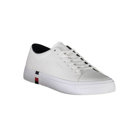 Tommy Hilfiger White Leather Men Sneaker - Hilstor