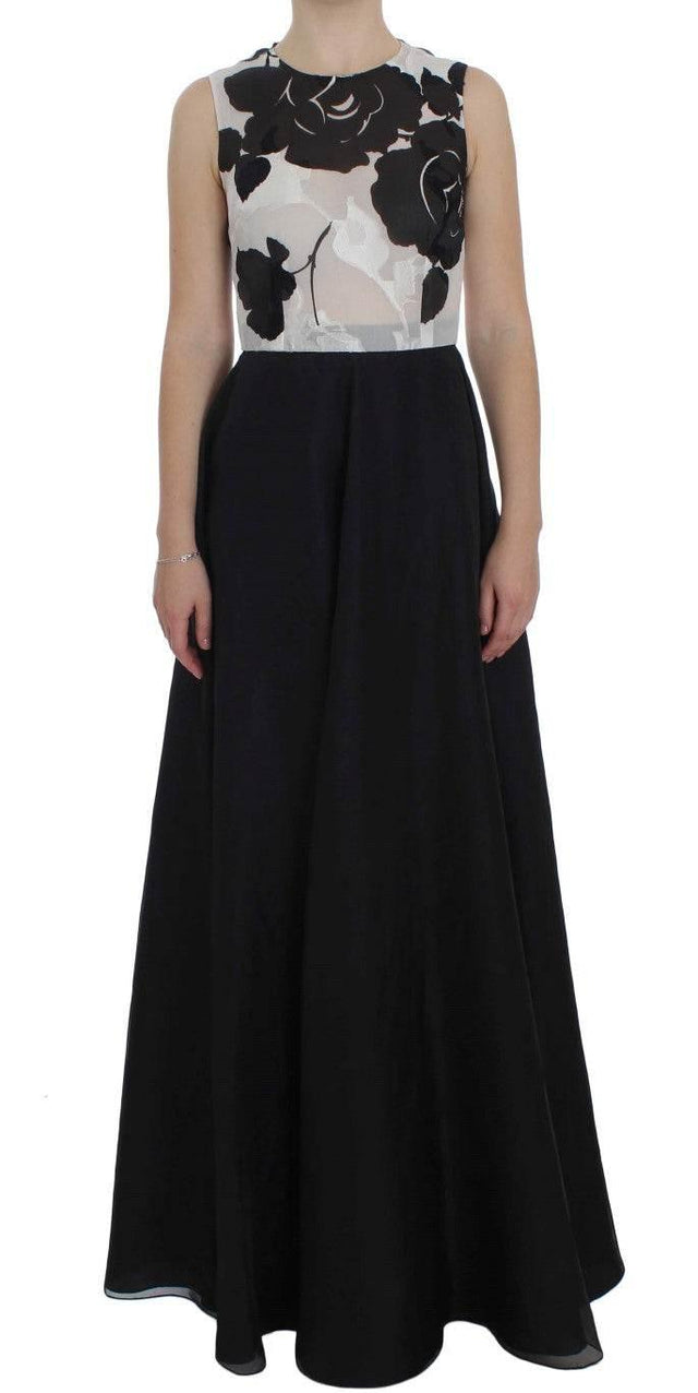 Dolce & Gabbana Elegant Floral Silk Full Length Dress - Hilstor