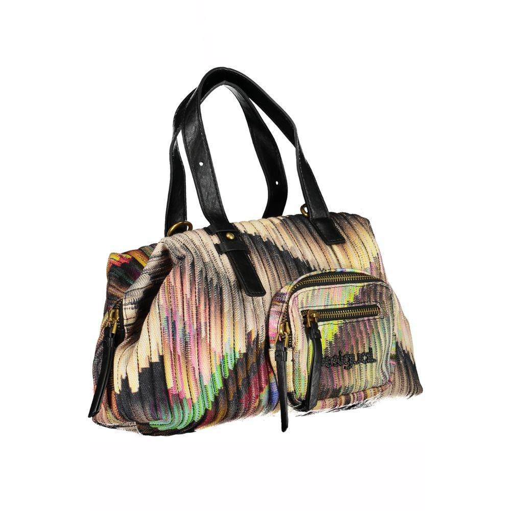 Desigual Black Polyester Handbag - Hilstor