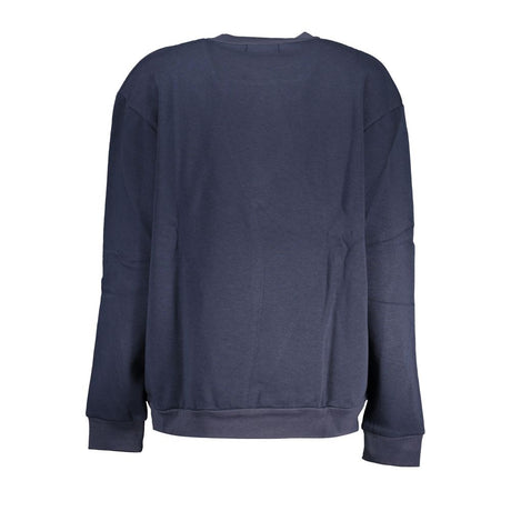 Cavalli Class Chic blå broderet fleece sweatshirt