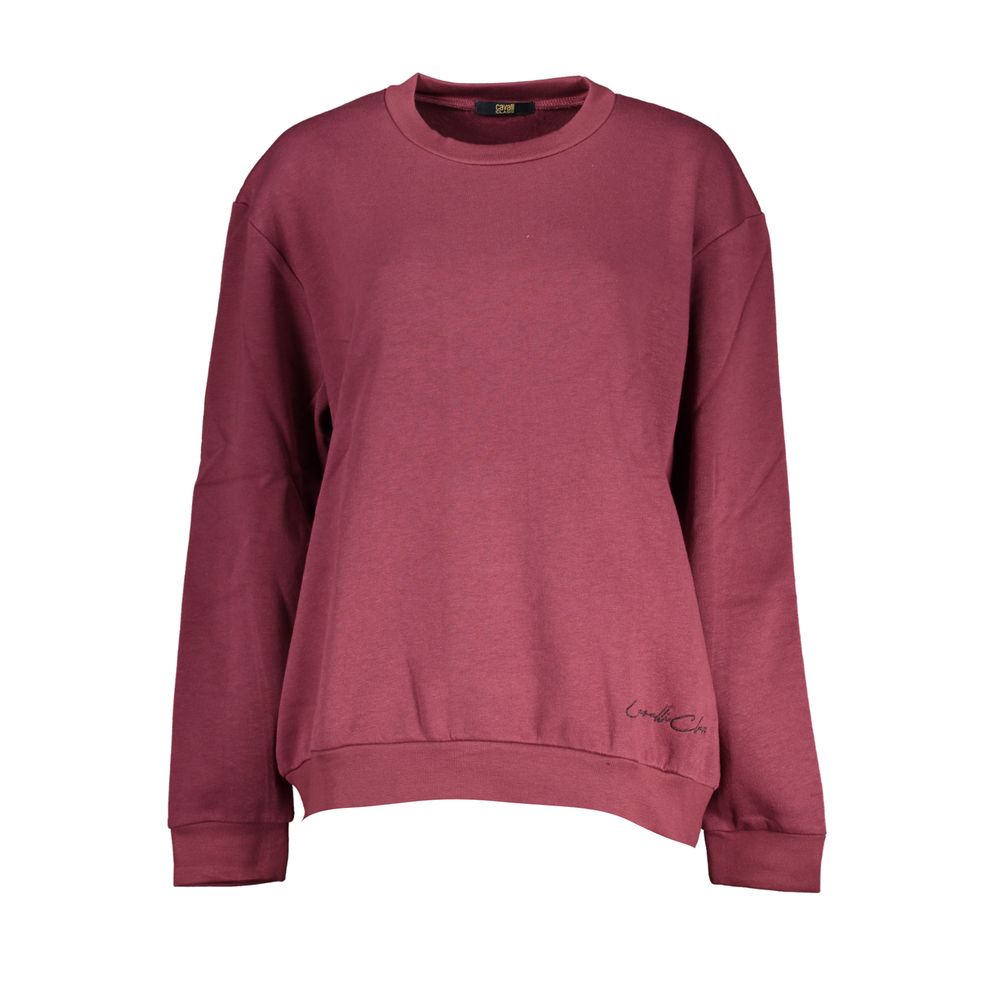 Cavalli Class Elegant Fleece Sweatshirt med rund hals