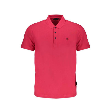 Napapijri Pink Cotton Polo Shirt - Hilstor
