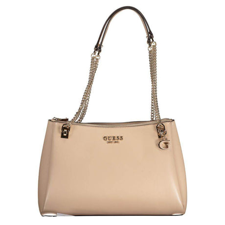 Guess Jeans Beige Polyethylene Handbag - Hilstor