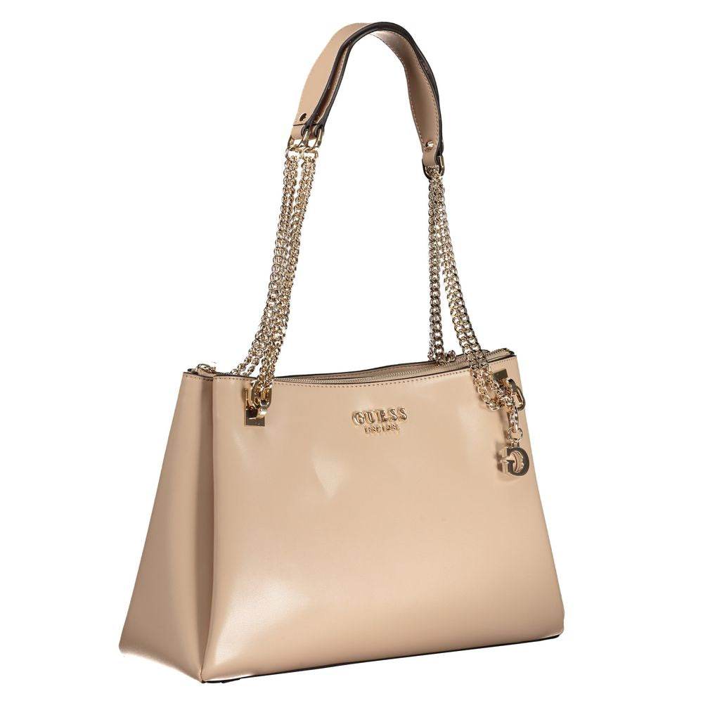 Guess Jeans Beige Polyethylene Handbag - Hilstor