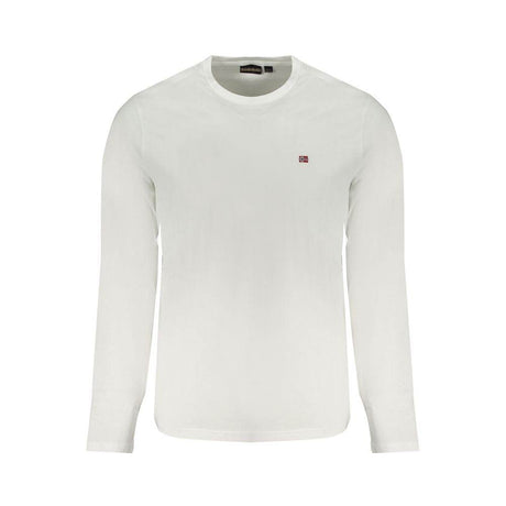 Napapijri White Cotton T-Shirt - Hilstor