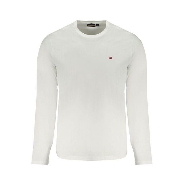 Napapijri White Cotton T-Shirt - Hilstor
