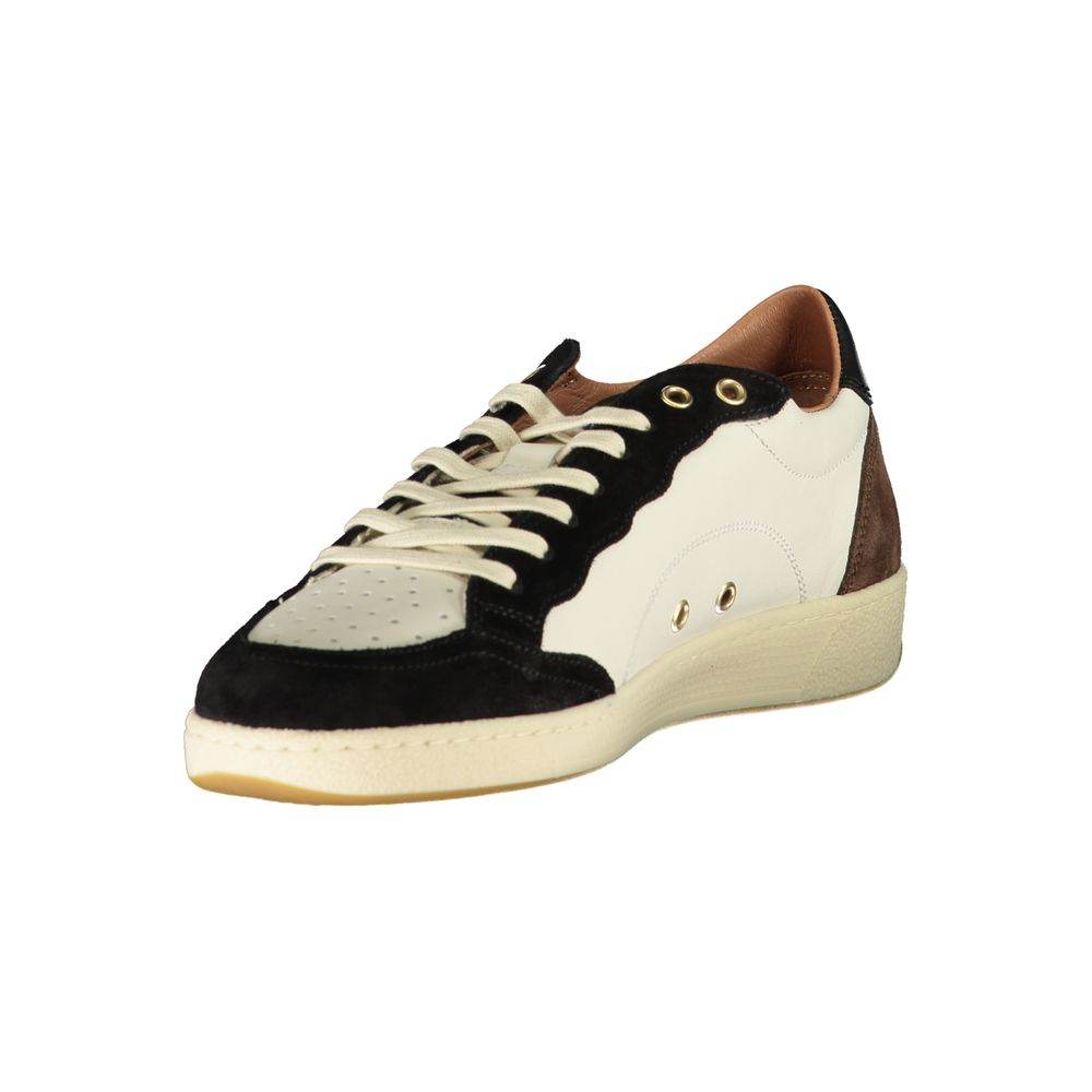 Blauer White Polyester Sneaker - Hilstor