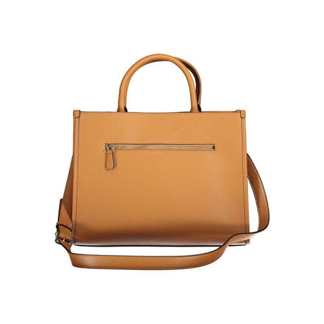 Guess Jeans Brown Polyethylene Handbag - Hilstor