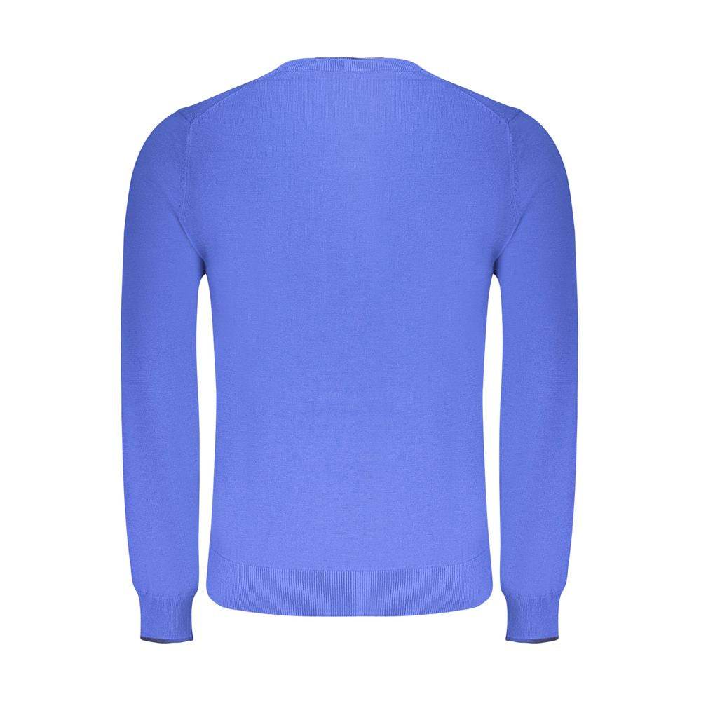 North Sails Blue Cotton Men Sweater - Hilstor