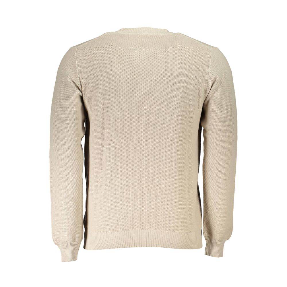 North Sails Beige Cotton Men Sweater - Hilstor