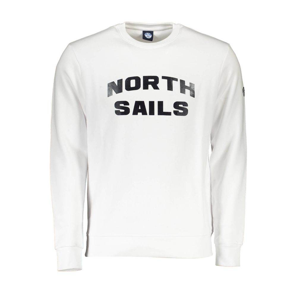 North Sails White Cotton Men's Sweater - Hilstor