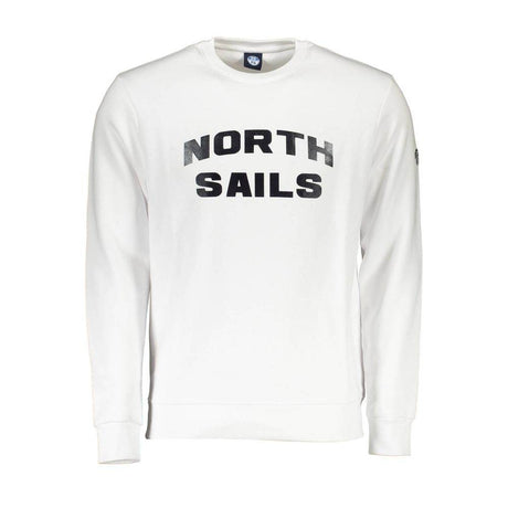 North Sails White Cotton Men's Sweater - Hilstor
