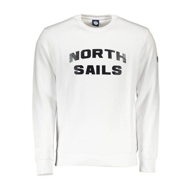 North Sails White Cotton Men's Sweater - Hilstor