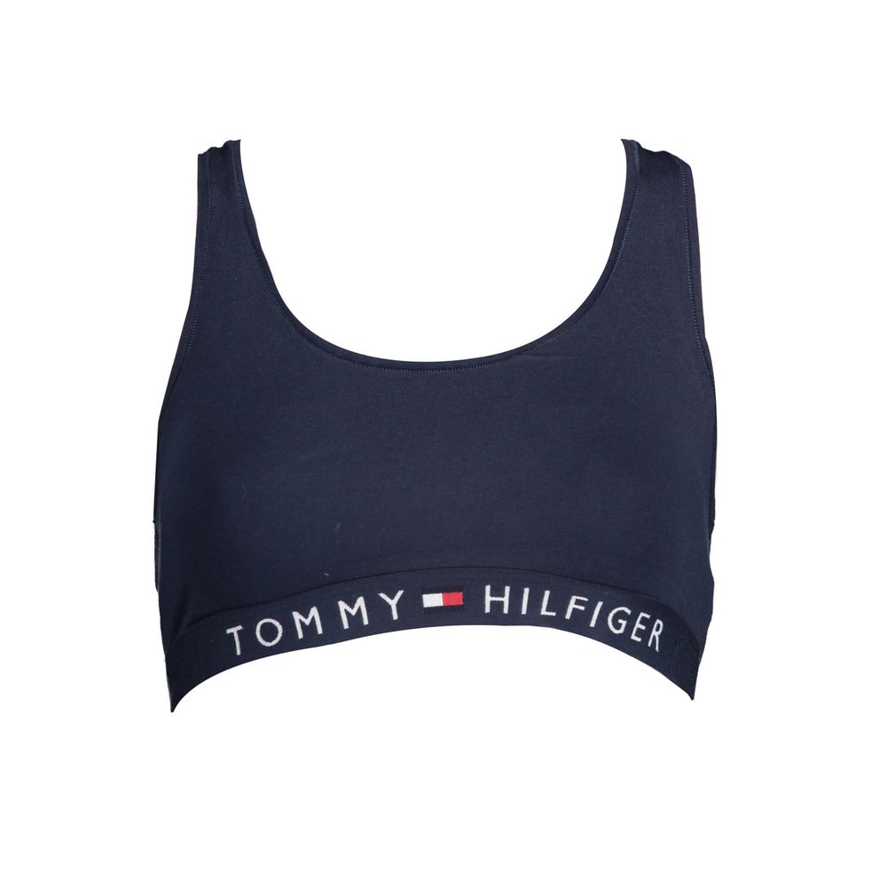 Tommy Hilfiger Blå Bomuld Sports BH til kvinder