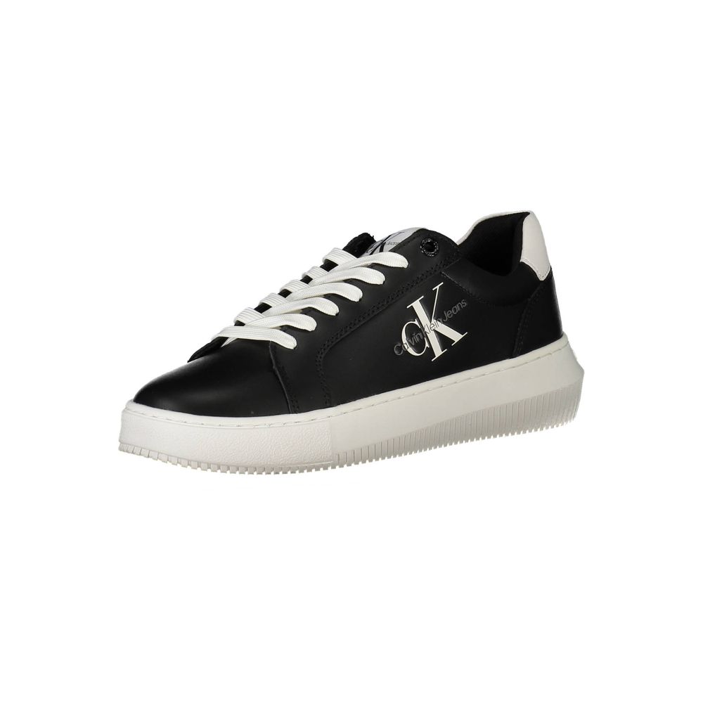 Calvin Klein sort læder sneaker til kvinder
