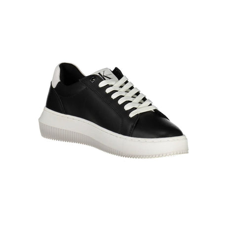 Calvin Klein sort læder sneaker til kvinder