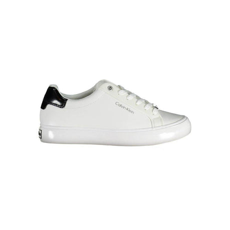 Calvin Klein White Leather Women Sneaker - Hilstor