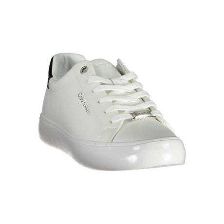 Calvin Klein White Leather Women Sneaker - Hilstor