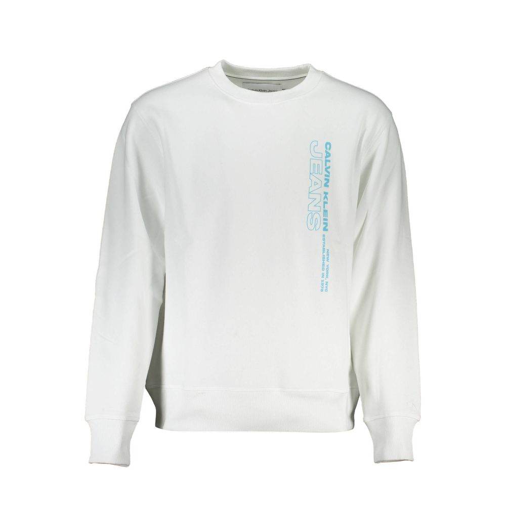 Calvin Klein White Cotton Men Sweater - Hilstor