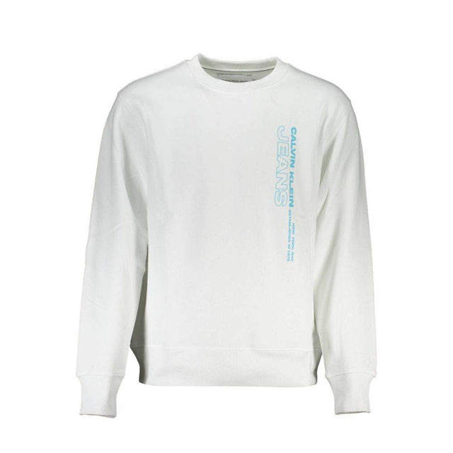 Calvin Klein White Cotton Men Sweater - Hilstor